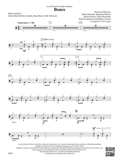 Bones: 1st Percussion