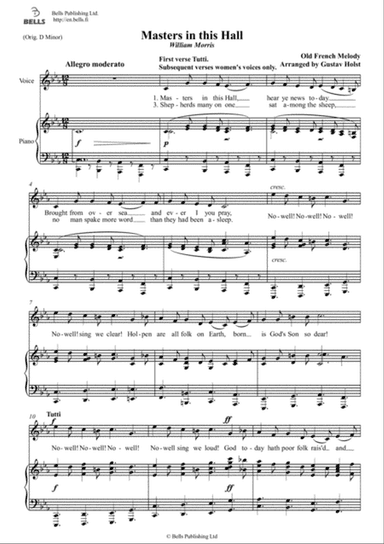 Masters in this Hall (C minor)