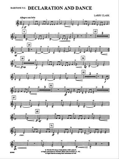 Declaration and Dance: Baritone T.C.