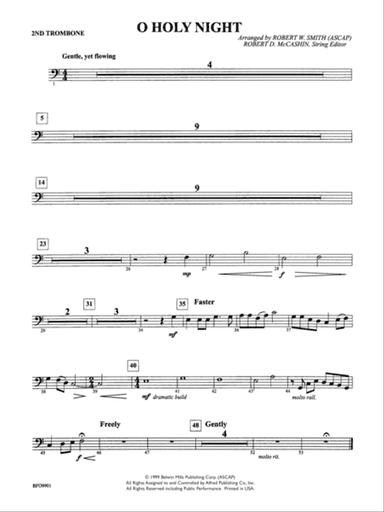 O Holy Night: 2nd Trombone