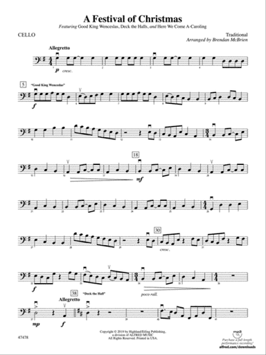 A Festival of Christmas: Cello