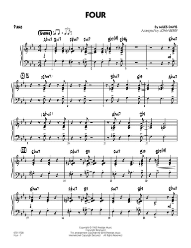 Four - Piano