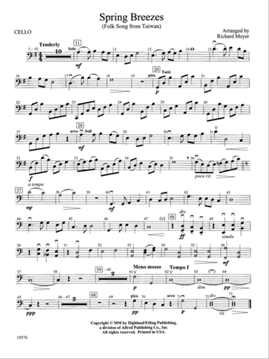 Spring Breezes: Cello