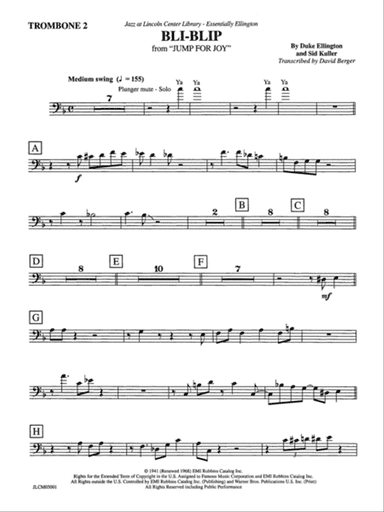 Bli-Blip (from Jump for Joy): 2nd Trombone
