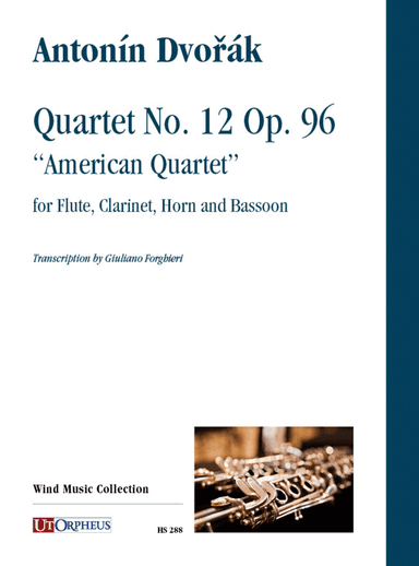 Quartet No. 12 Op. 96 "American Quartet" for Flute, Clarinet, Horn and Bassoon