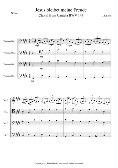 Jesus Bleibet Meine Freude (Choral From Cantata BWV 147)