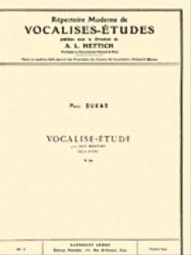 Repertoire Moderne de Vocalises-Etudes