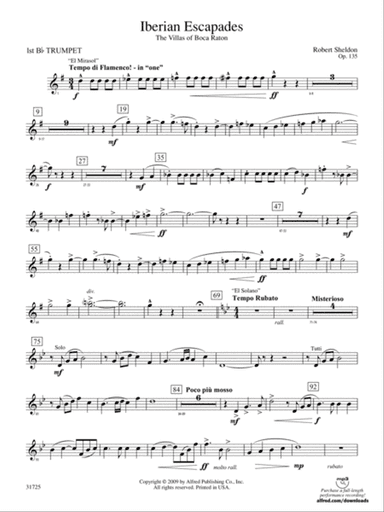 Iberian Escapades: 1st B-flat Trumpet