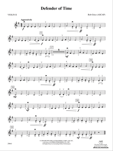 Defender of Time: 2nd Violin