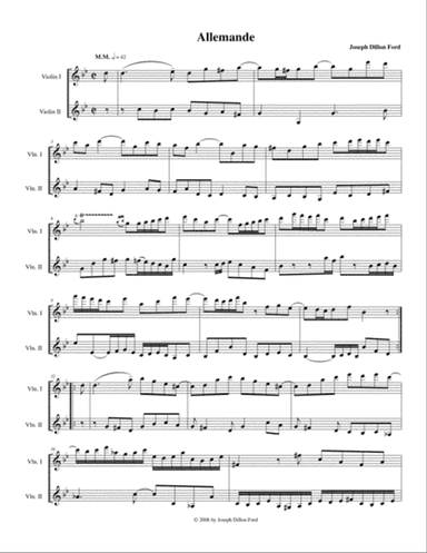 Suite for Two Violins (all 8 movements)