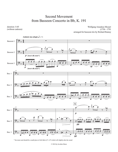 Concerto for Bassoon (2nd movement)