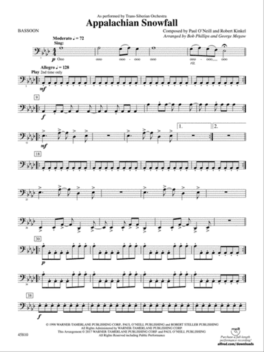 Appalachian Snowfall: Bassoon