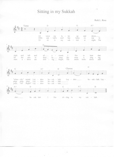 Sitting In My Sukkah