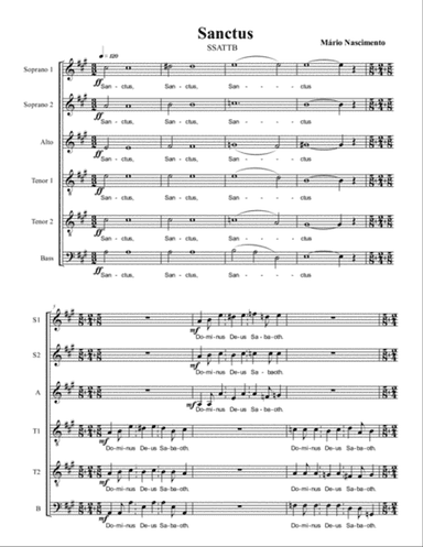 Sanctus (SSATTB a capella)