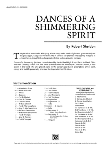 Dances of a Shimmering Spirit: Score