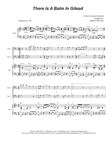 There Is A Balm In Gilead (Trombone Duet)