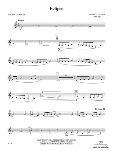 Eclipse: 2nd B-flat Clarinet