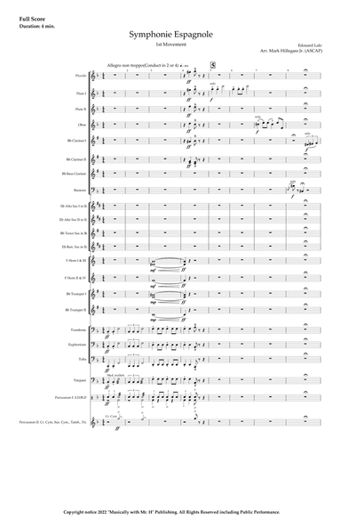 Symphonie Espagnole - Mvt. 1