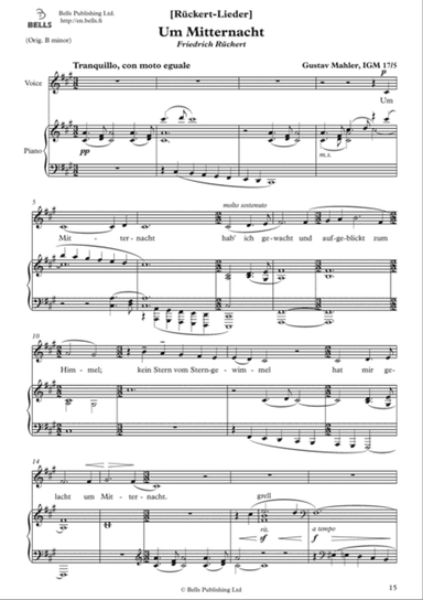 Um Mitternacht (F-sharp minor)