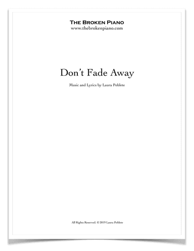 Don't Fade Away