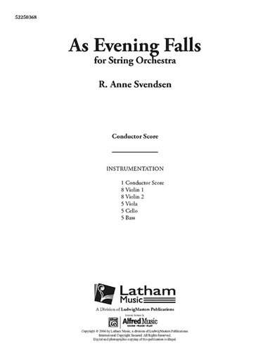 As Evening Falls
