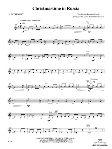 Christmastime in Russia: 1st B-flat Trumpet