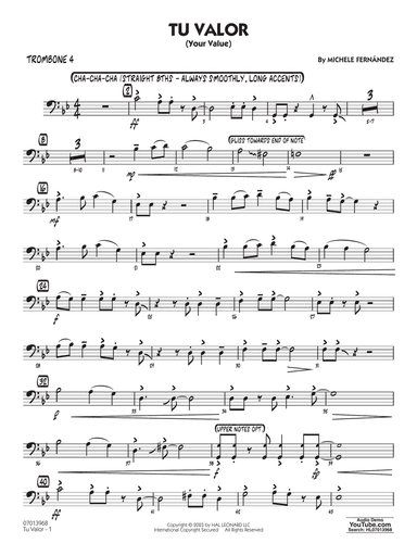 Tu Valor (Your Value) - Trombone 4