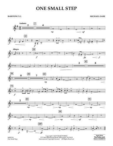 One Small Step - Baritone T.C.