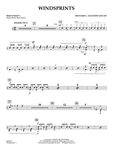 Windsprints - Percussion 1