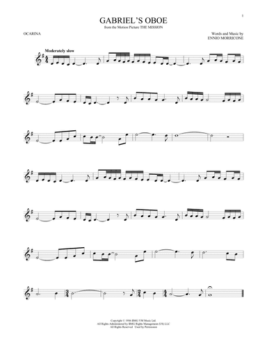 Gabriel's Oboe (from The Mission)