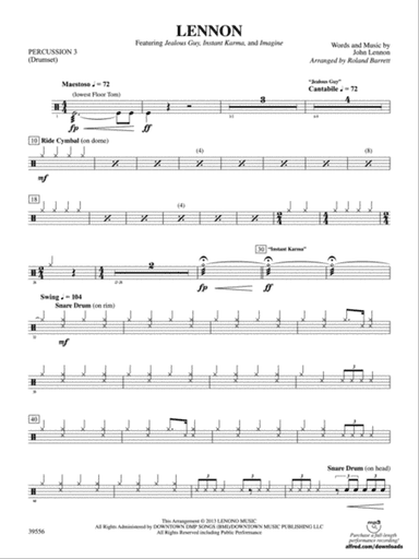 Lennon: 3rd Percussion