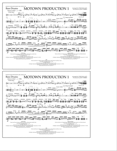 Motown Production 1(arr. Tom Wallace) - Bass Drums