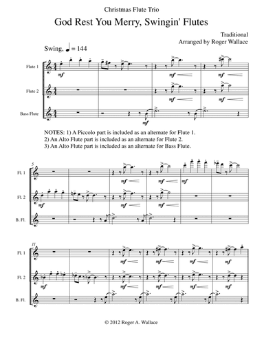 God Rest You Merry, Gentlemen (Flute Trio)