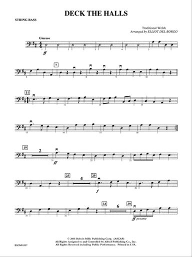 Deck the Halls: String Bass