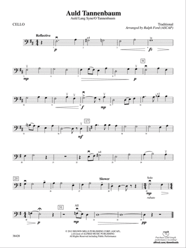 Auld Tannenbaum: Cello