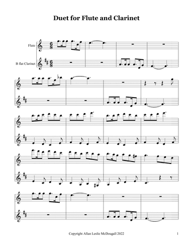 Duet for Flute and Clarinet