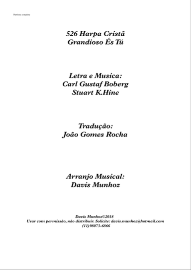 How Great Thou Art (Grandioso és tu)