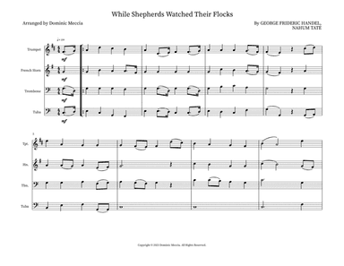 While Shepherds Watched Their Flocks