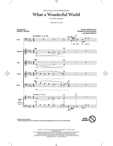 What A Wonderful World (arr. Tripp Carter)