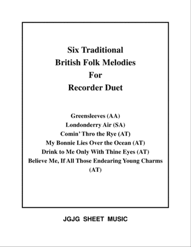Six Traditional British Songs for Recorder Duet