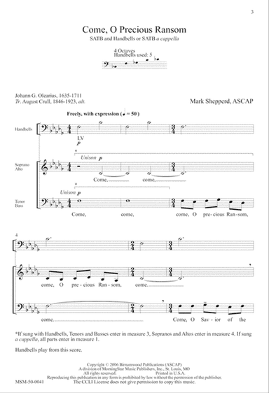 Come, O Precious Ransom (Downloadable)