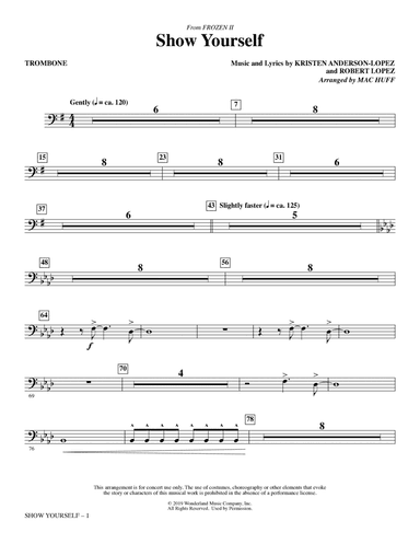 Show Yourself (from Disney's Frozen 2) (arr. Mac Huff) - Trombone