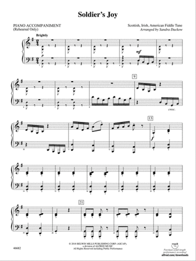 Soldier's Joy: Piano Accompaniment