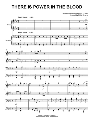 There Is Power In The Blood (arr. Phillip Keveren)