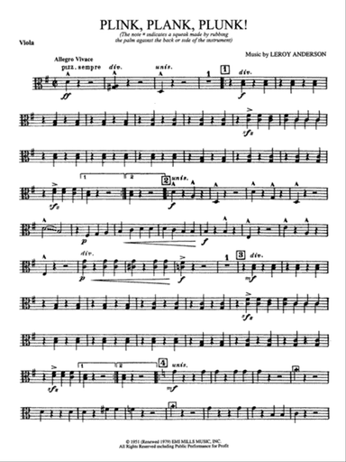 Plink, Plank, Plunk!: Viola
