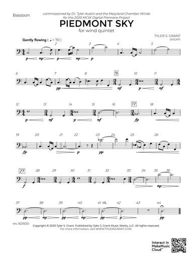 Piedmont Sky: Bassoon