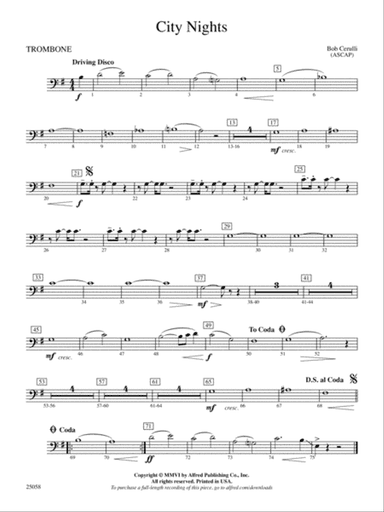 City Nights: 1st Trombone