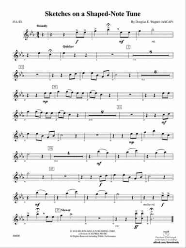 Sketches on a Shaped-Note Tune: Flute