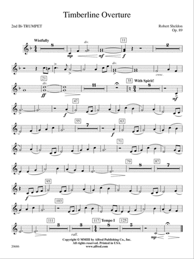 Timberline Overture: 2nd B-flat Trumpet