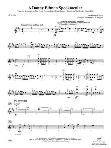 A Danny Elfman Spooktacular: 1st Violin